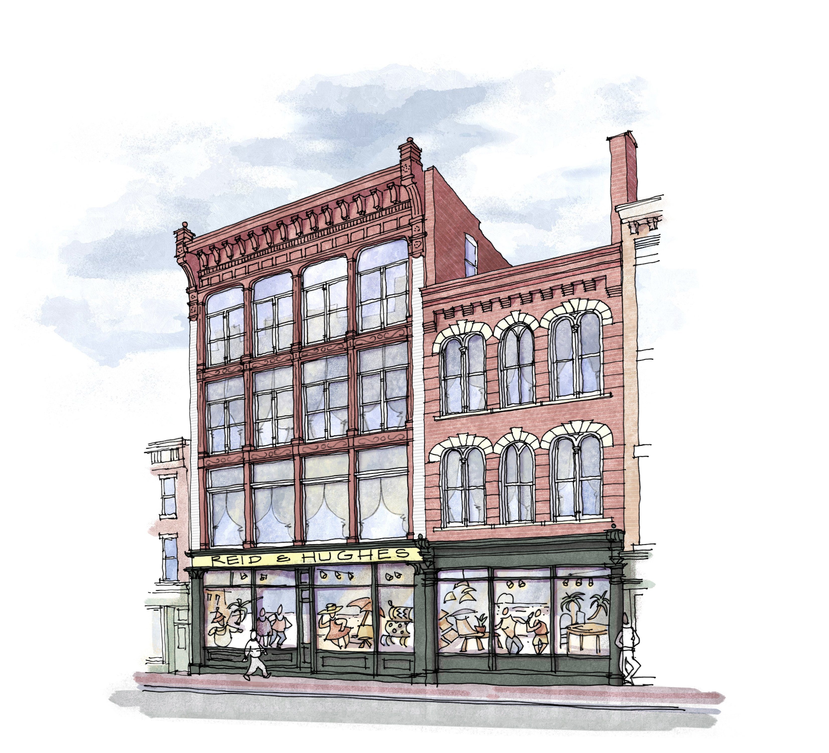 Crosskey Architects, LLC vision for Reid and Hughes building of the future